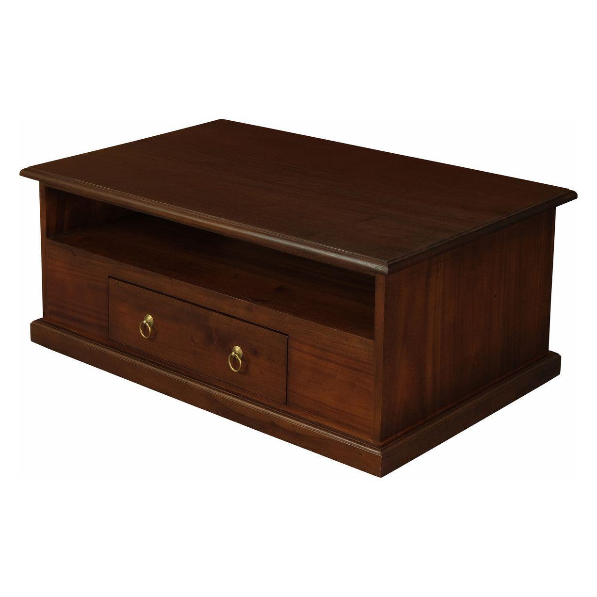 Tasmania 2 drawer Coffee Table - Mahogany