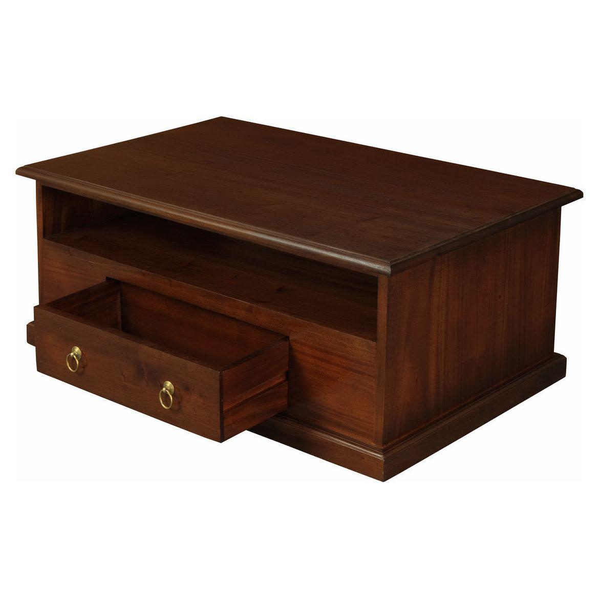 Tasmania 2 drawer Coffee Table - Mahogany