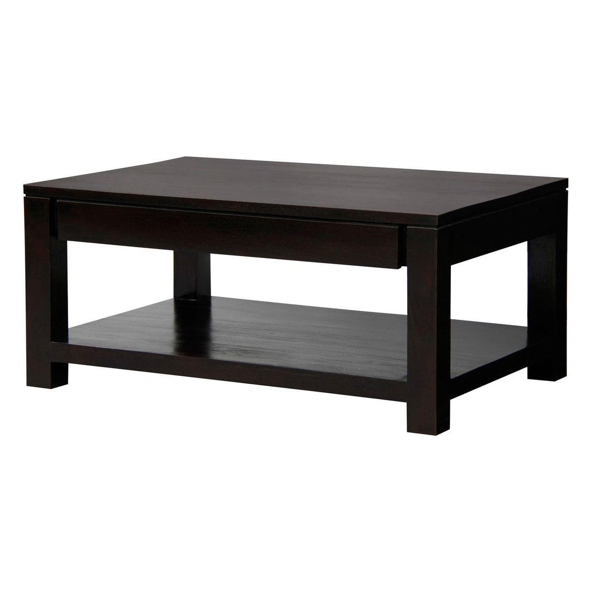 Amsterdam 2 Drawer Coffee Table - Chocolate