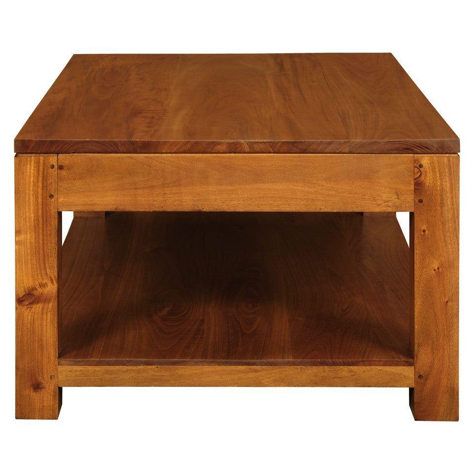 Amsterdam 2 Drawer Coffee Table - Light Pecan