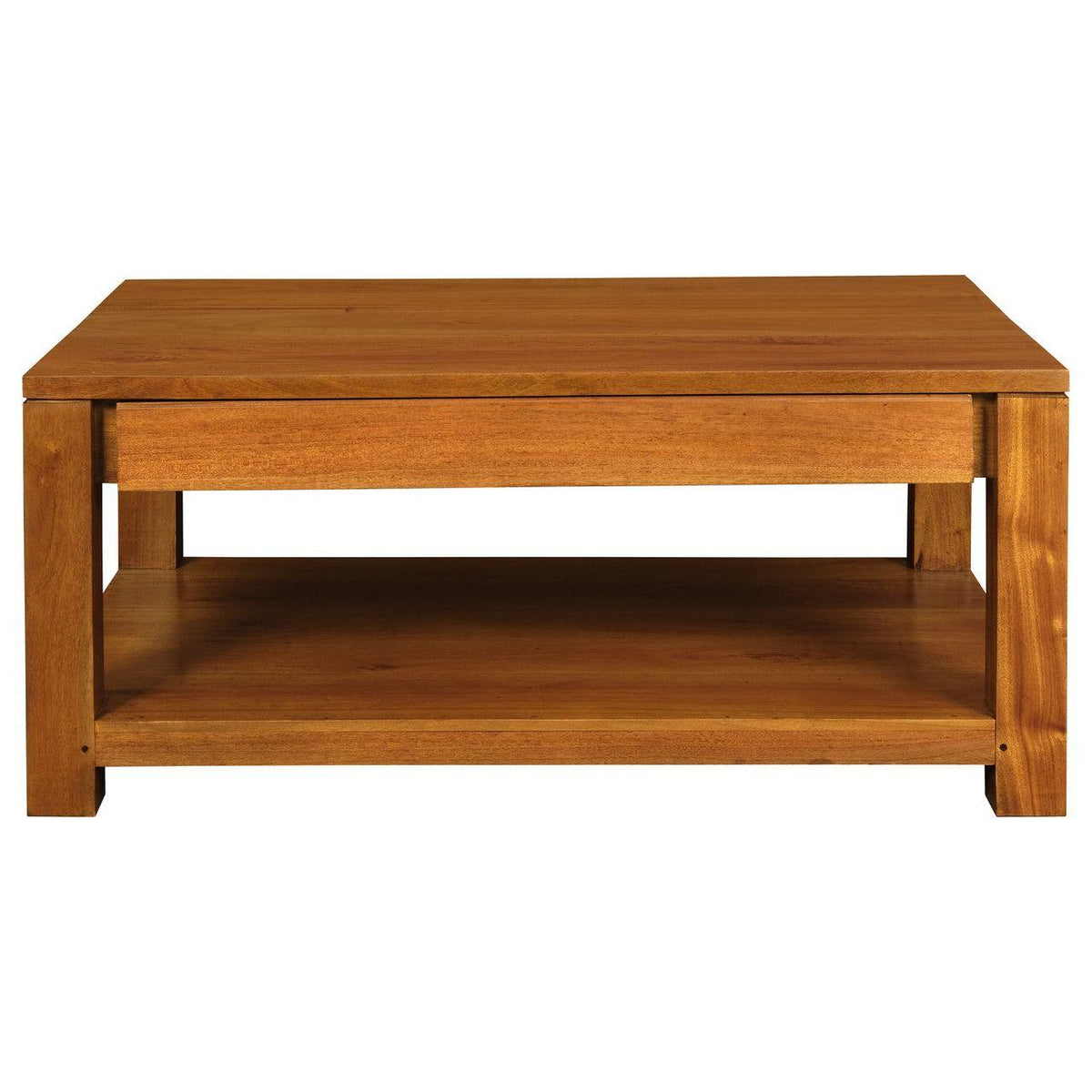 Amsterdam 2 Drawer Coffee Table - Light Pecan