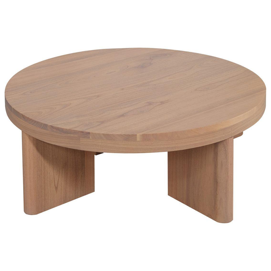 Apollo Round Solid Mindi Timber Coffe Table (Natural)