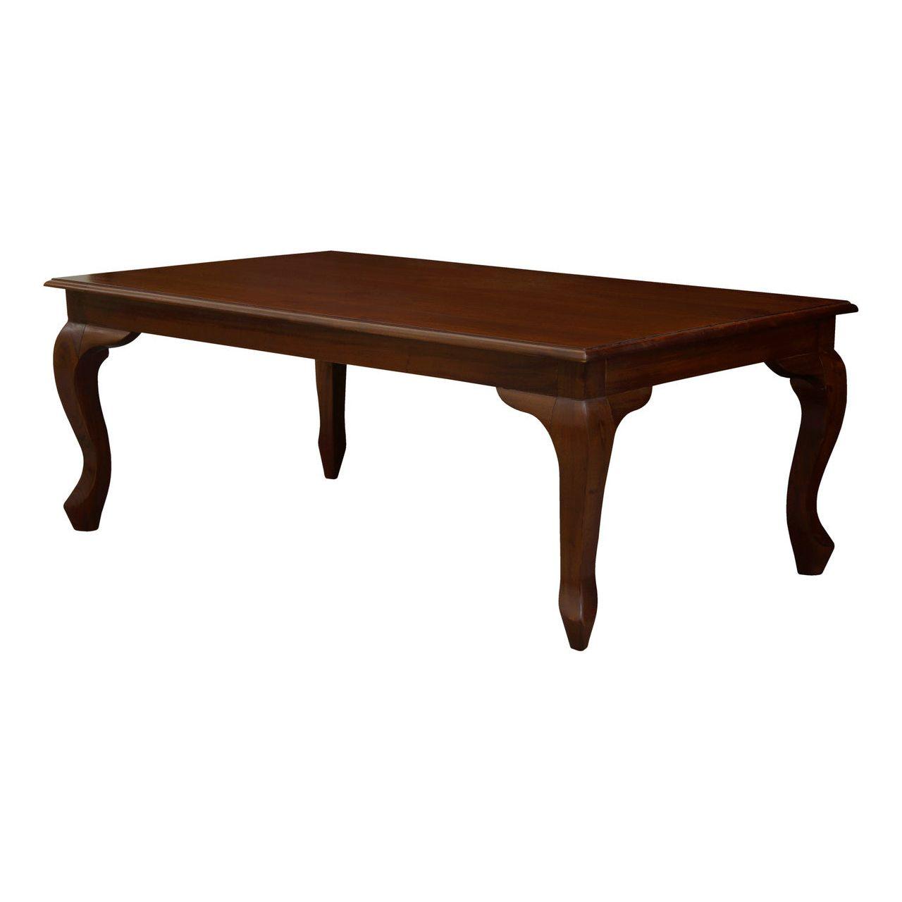 Queen Anne Coffee Table 120 x 70 cm - Mahogany