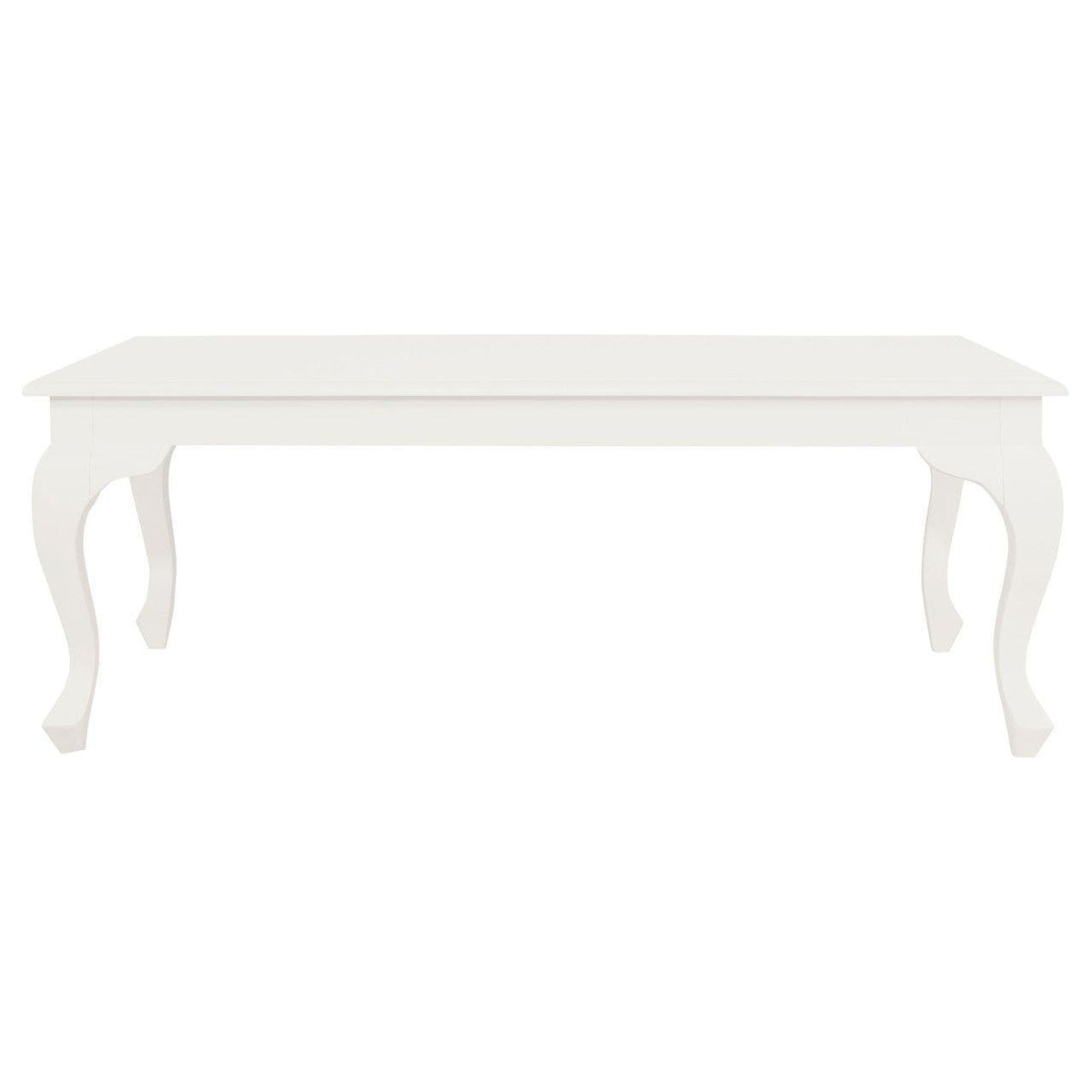 Queen Anne Coffee Table 120 x 70 cm - White