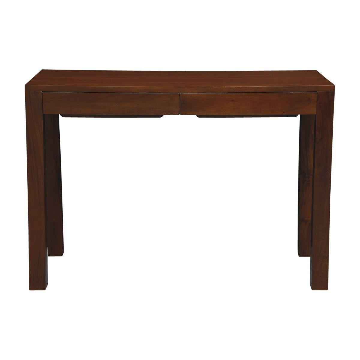 Amsterdam Solid Mahogany Timber 2 Drawer Desk (Mahogany)