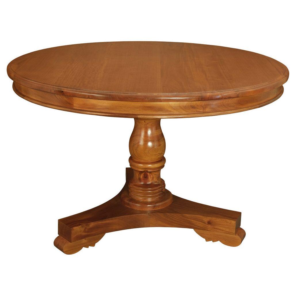 Tasmania Round Dining Table 120 cm (Light Pecan)