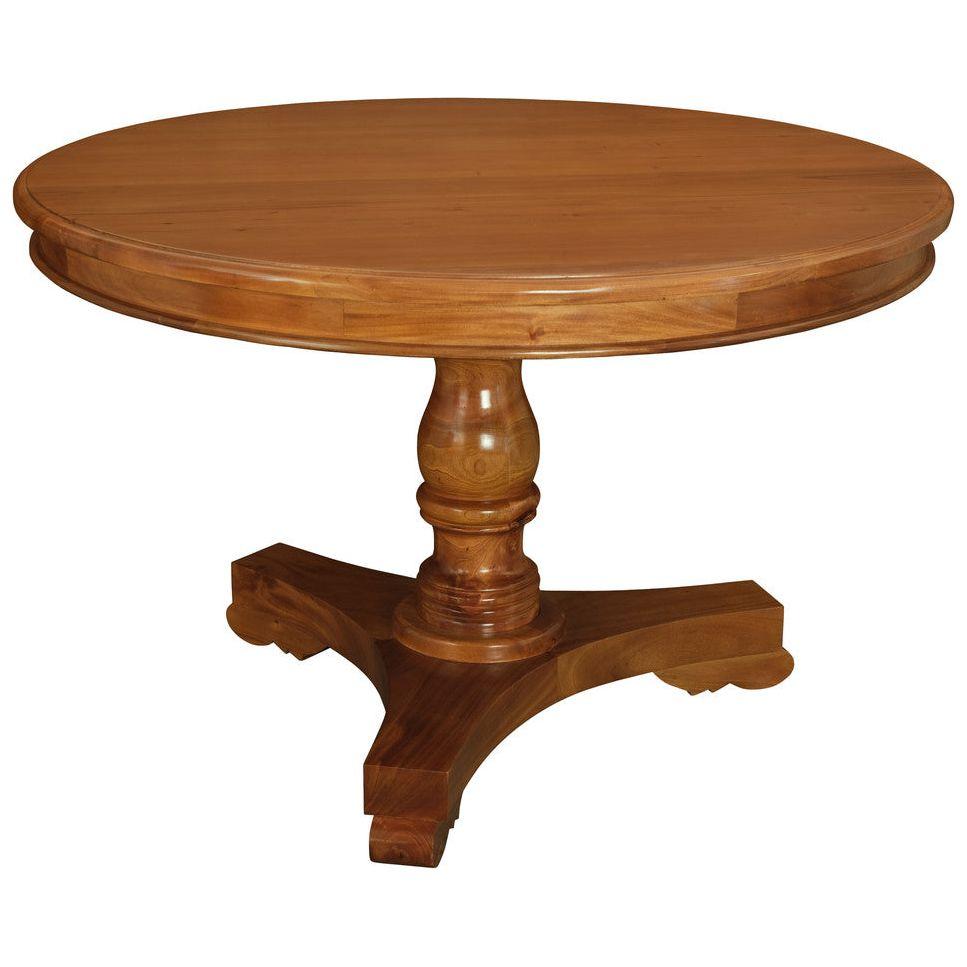 Tasmania Round Dining Table 120 cm (Light Pecan)