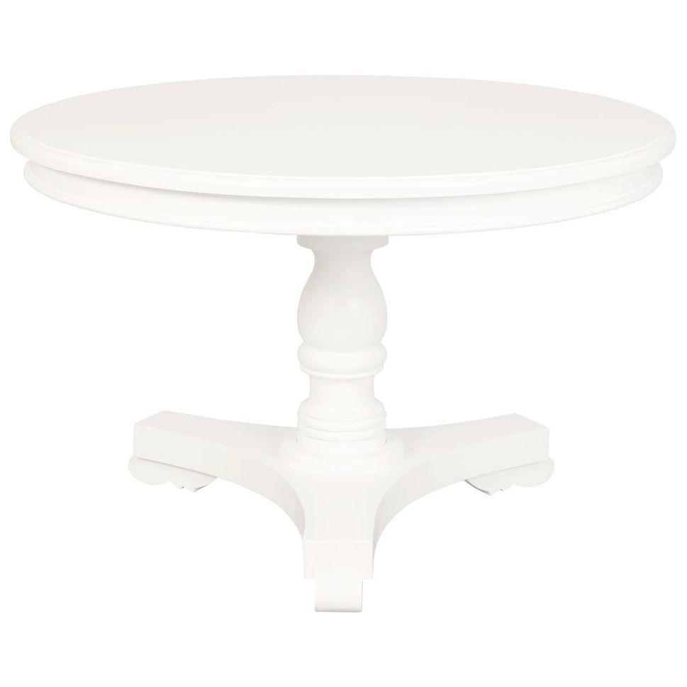Tasmania Round Dining Table 120 cm (White)