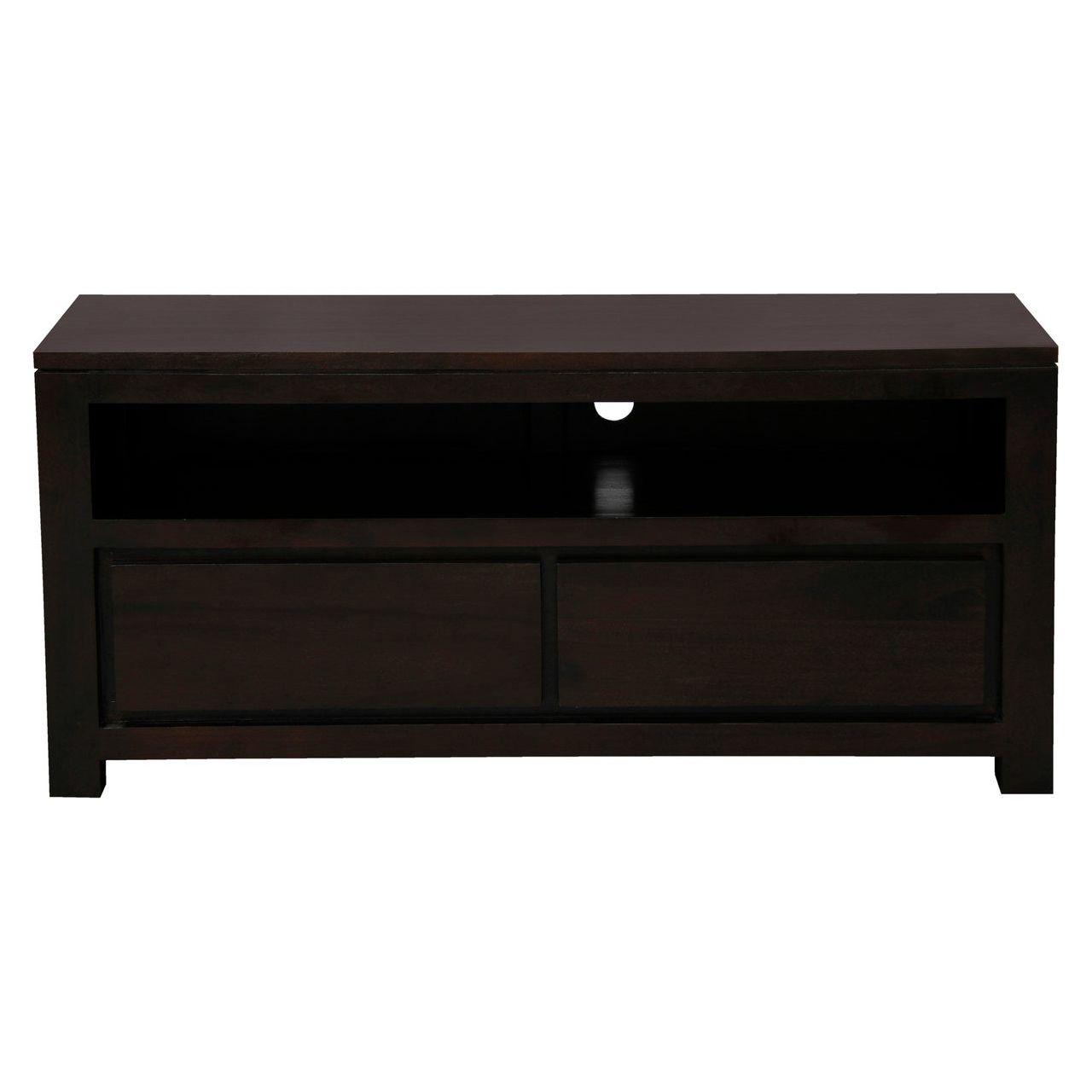 Amsterdam 2 Drawer Entertainment Unit (Chocolate)