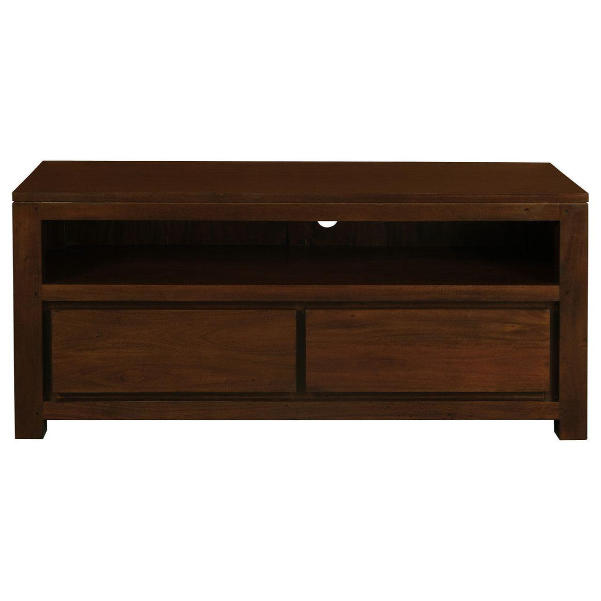 Amsterdam 2 Drawer Entertainment Unit (Mahogany)
