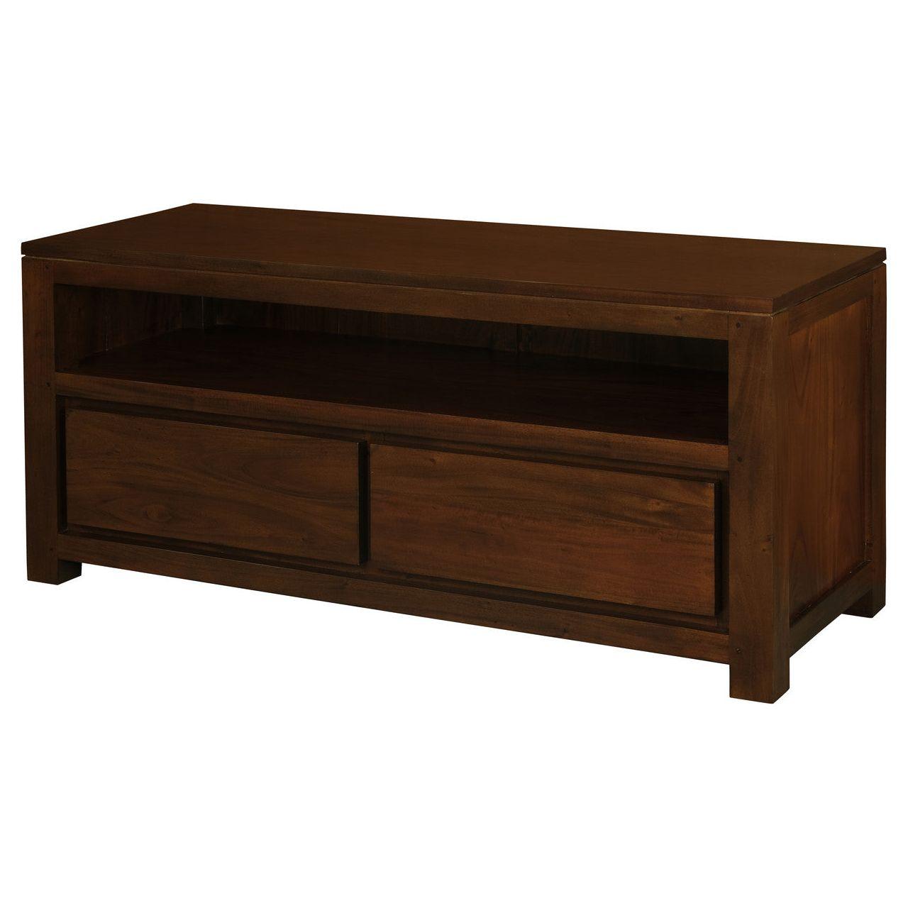 Amsterdam 2 Drawer Entertainment Unit (Mahogany)