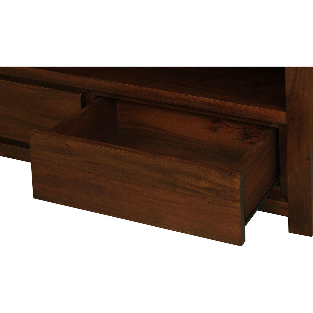 Amsterdam 2 Drawer Entertainment Unit (Mahogany)