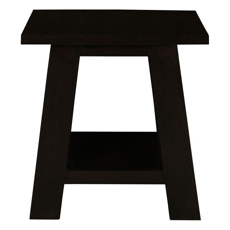 Tokyo Solid Mahogany Timber Lamp Table (Chocolate)