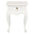 Queen Anne 1 Drawer Lamp Table (White)