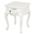 Queen Anne 1 Drawer Lamp Table (White)