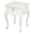 Queen Anne 1 Drawer Lamp Table (White)