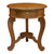 Round Cabriole Leg 1 Drawer Lamp Table (Light Pecan)
