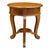 Round Cabriole Leg 1 Drawer Lamp Table (Light Pecan)
