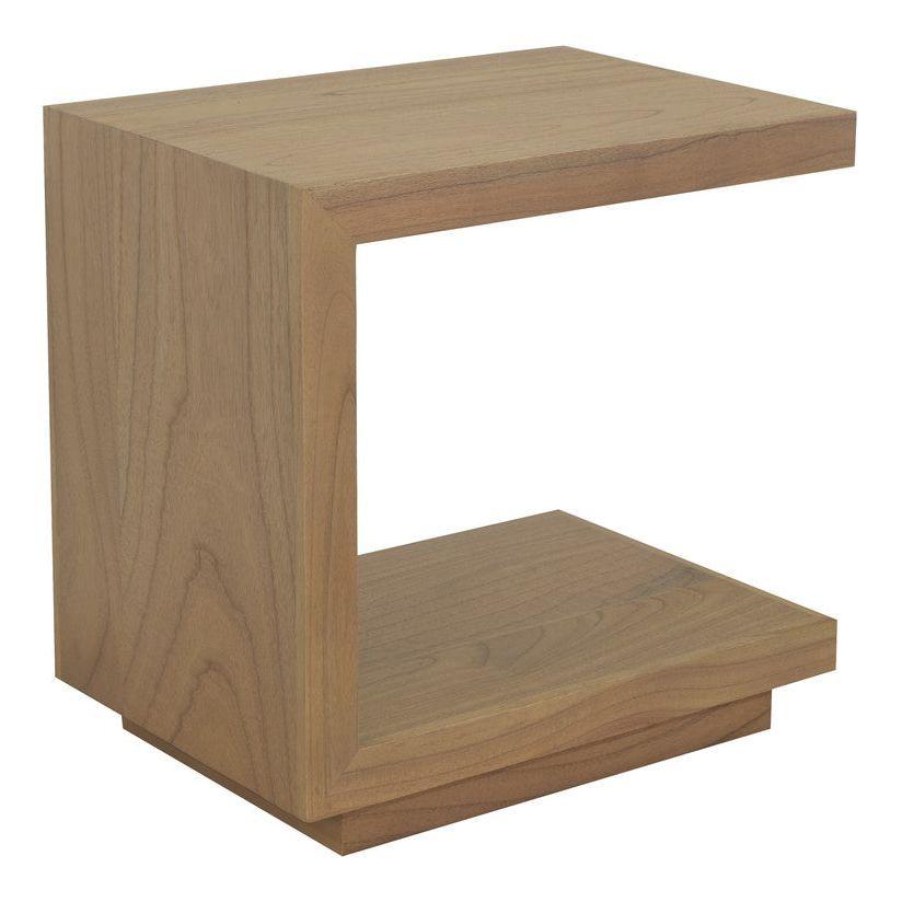 Oscar Solid Mindi Lamp Table (Natural)