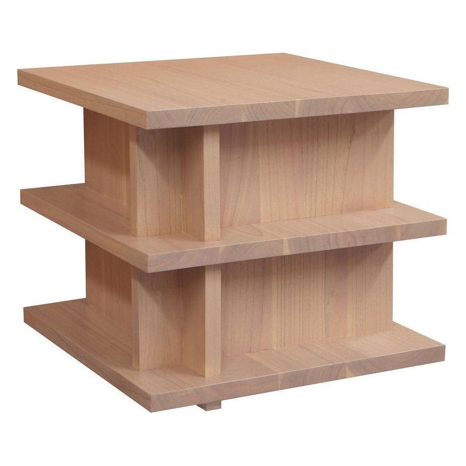 Hudson Oversized Square Side Table (Natural)