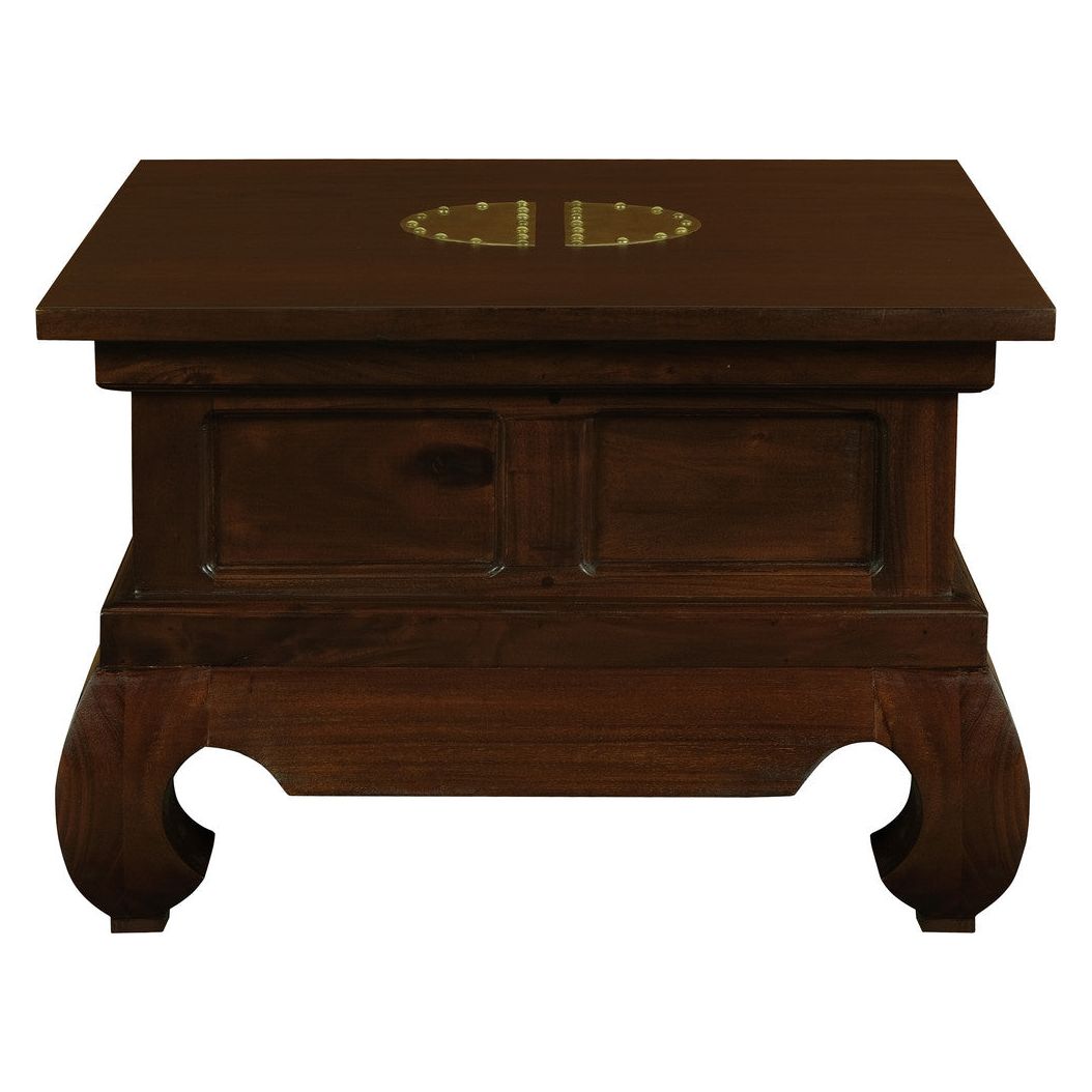 Dynasty Solid Mahogany Timber Lamp Table 60 x 60 cm (Mahogany)