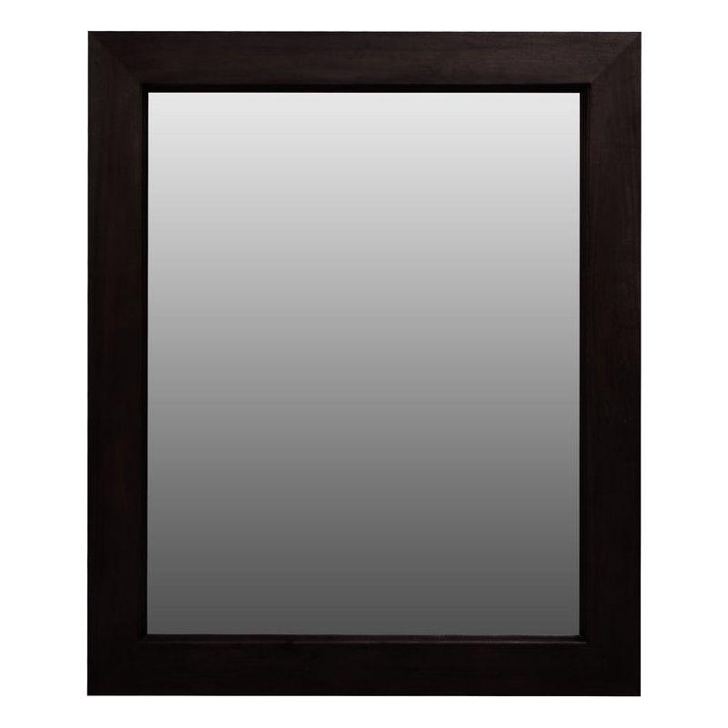 Ascot Solid Mahogany Timber Mirror (Chocolate)