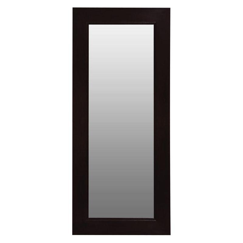 Toby Solid Mahogany Timber Standing Mirror (Chocolate)