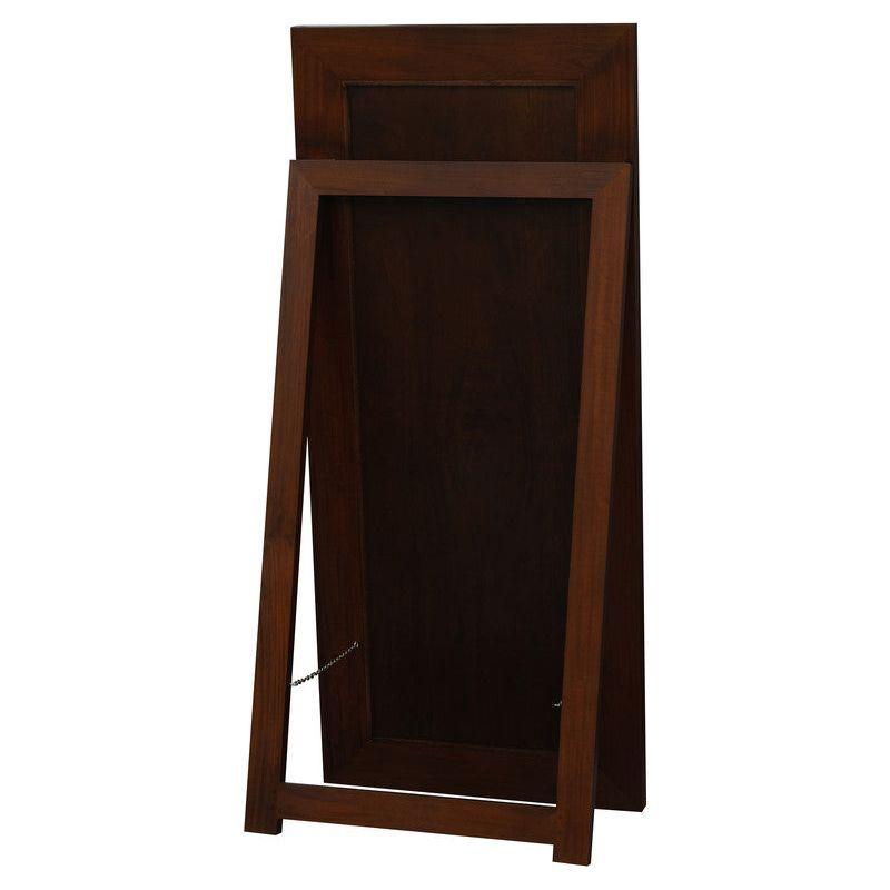 Toby Solid Mahogany Timber Standing Mirror (Mahogany)