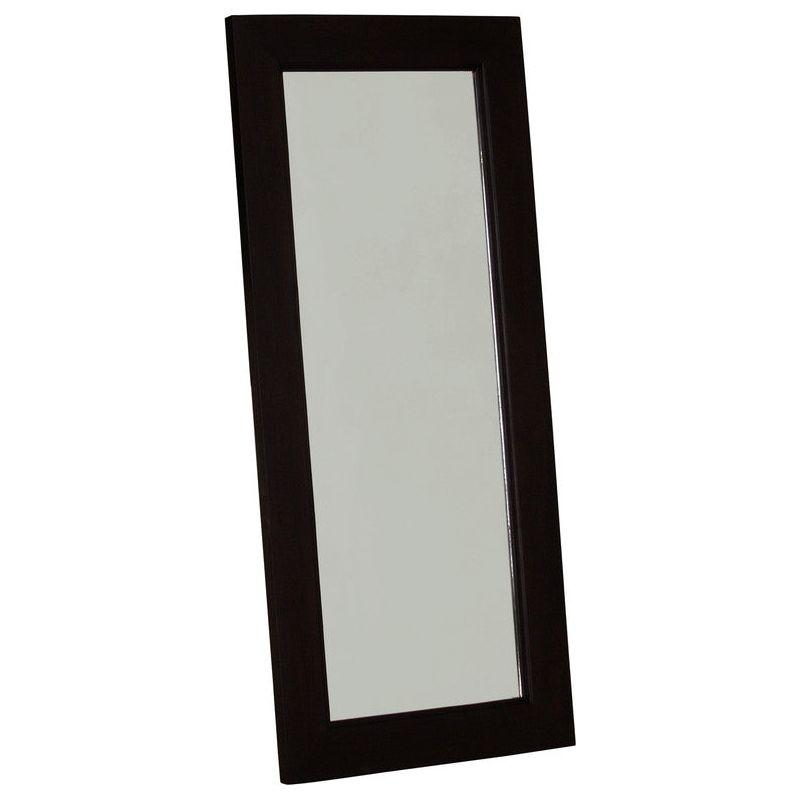 Manhattan Solid Timber Frame Wall Mirror - Chocolate