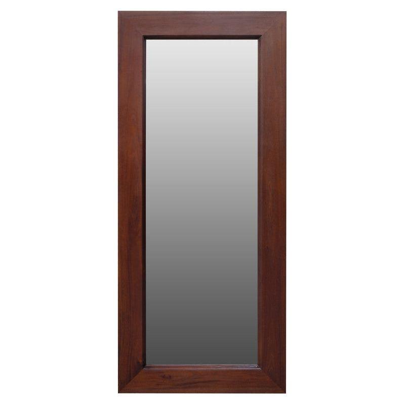 Manhattan Solid Timber Frame Wall Mirror - Mahogany