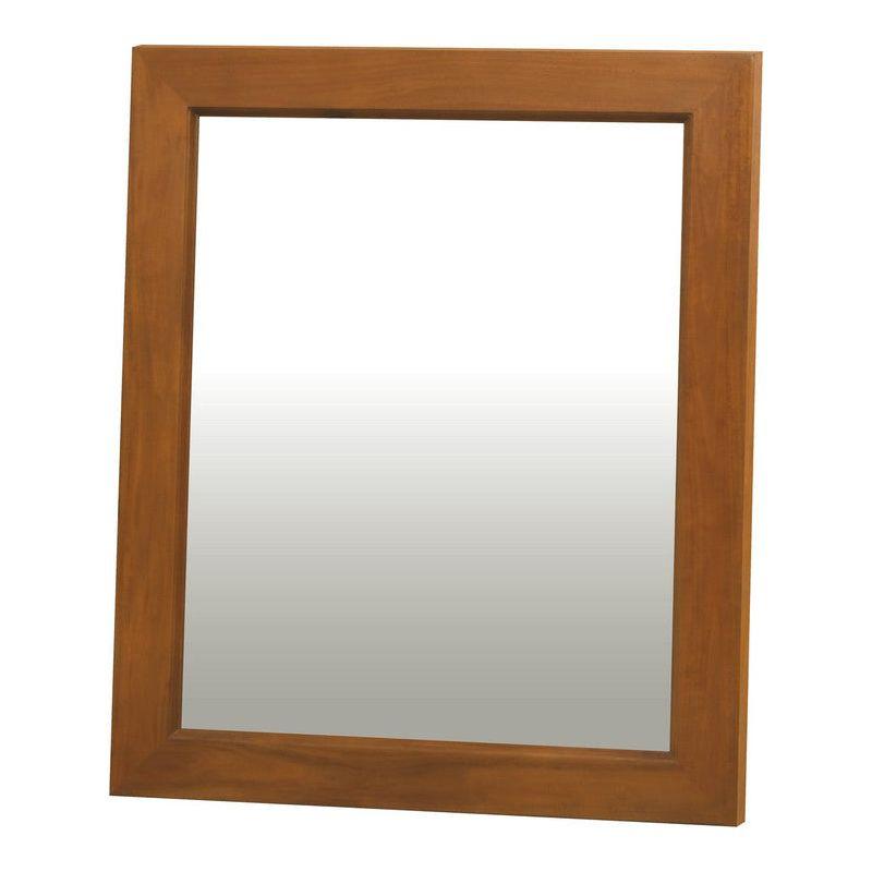 Ascott Solid Timber Frame Wall Mirror - Light Pecan