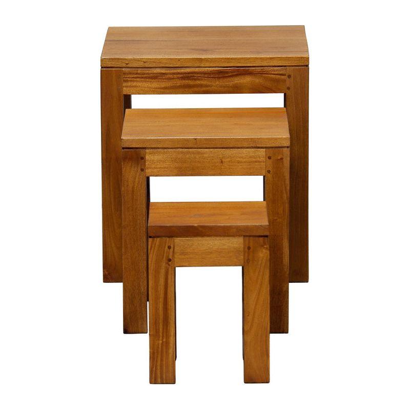 Amsterdam Nest of Table Set of 3 (Light Pecan)