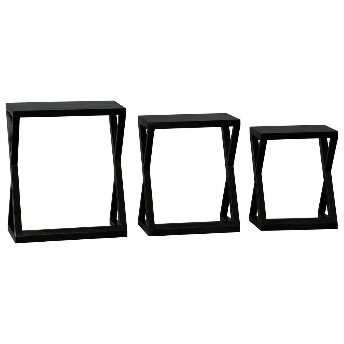 Manhattan Nest of Tables - Set of 3 (Black)