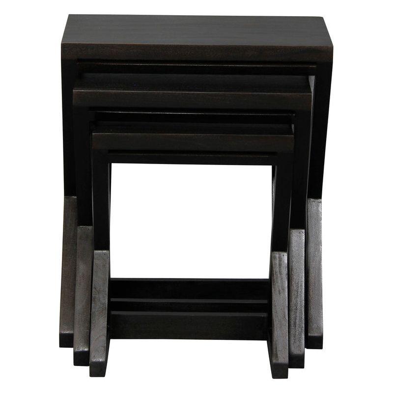 Manhattan Nest of Tables - Set of 3 (Chocolate)