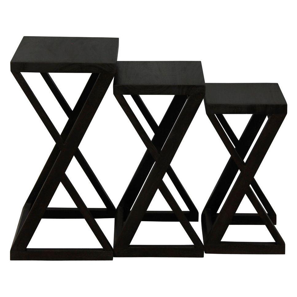 Manhattan Nest of Tables - Set of 3 (Chocolate)