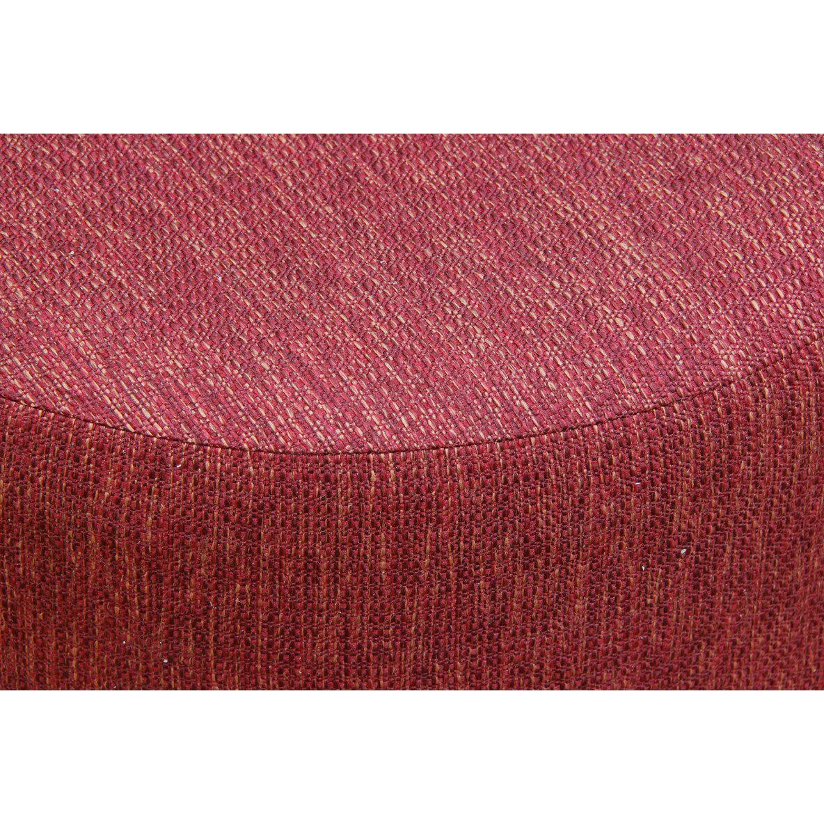 Manhattan Round Ottoman (Cherry Red)