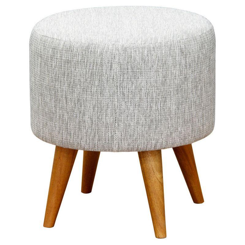 Manhattan Round Ottoman (Dark Grey)