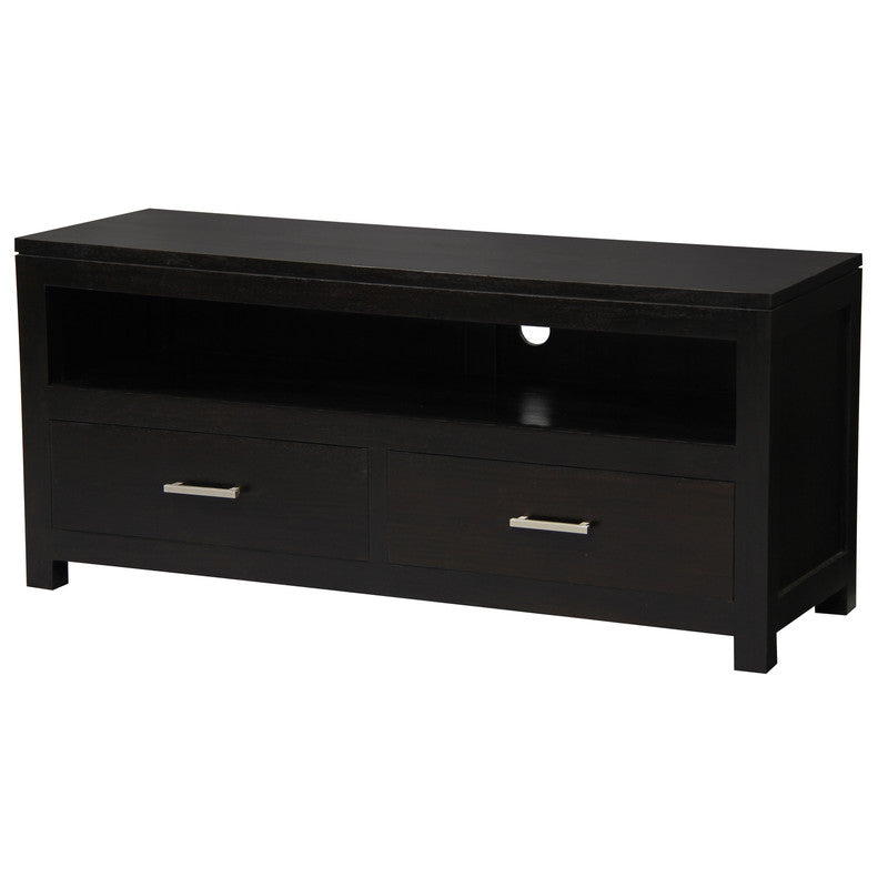 Paris 2 Drawer Entertainment Unit (Chocolate)