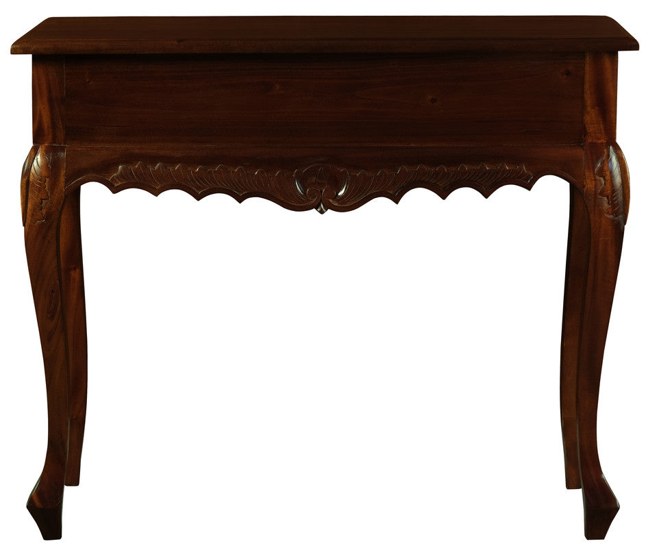 Jepara 1 Drawer Carved Sofa/Hall Table  (Mahogany)