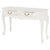 Seine 2 Drawer Carved Sofa Table (White)