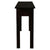 2 Drawer Straight Leg Sofa/Hall Table (Chocolate)