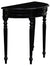 Huntley Turn Leg Half Round Sofa Table  (Black)