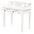 Winston 6 Drawer Solid Timber Writing Desk (White)