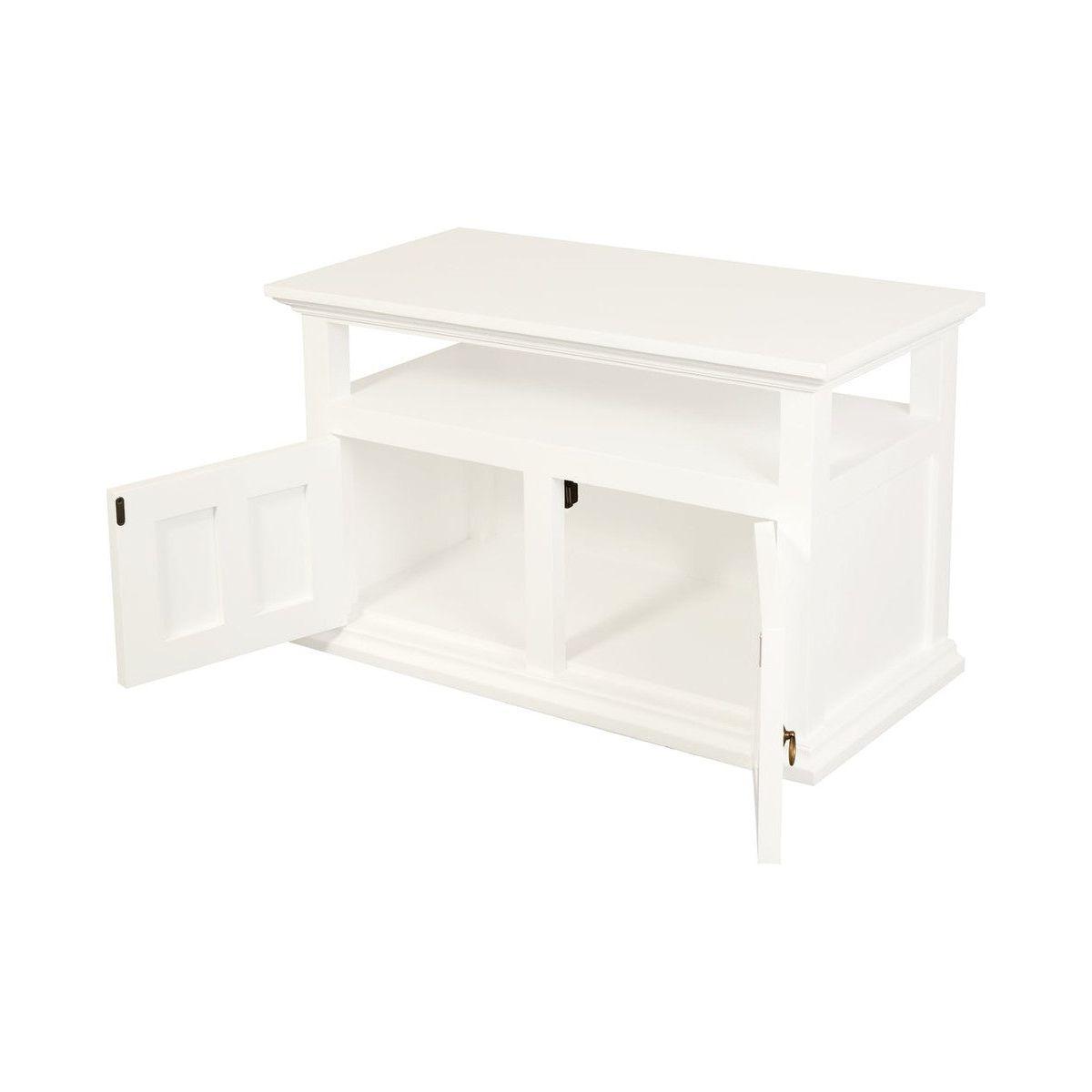 Tasmania 2 Door TV Stand (White)