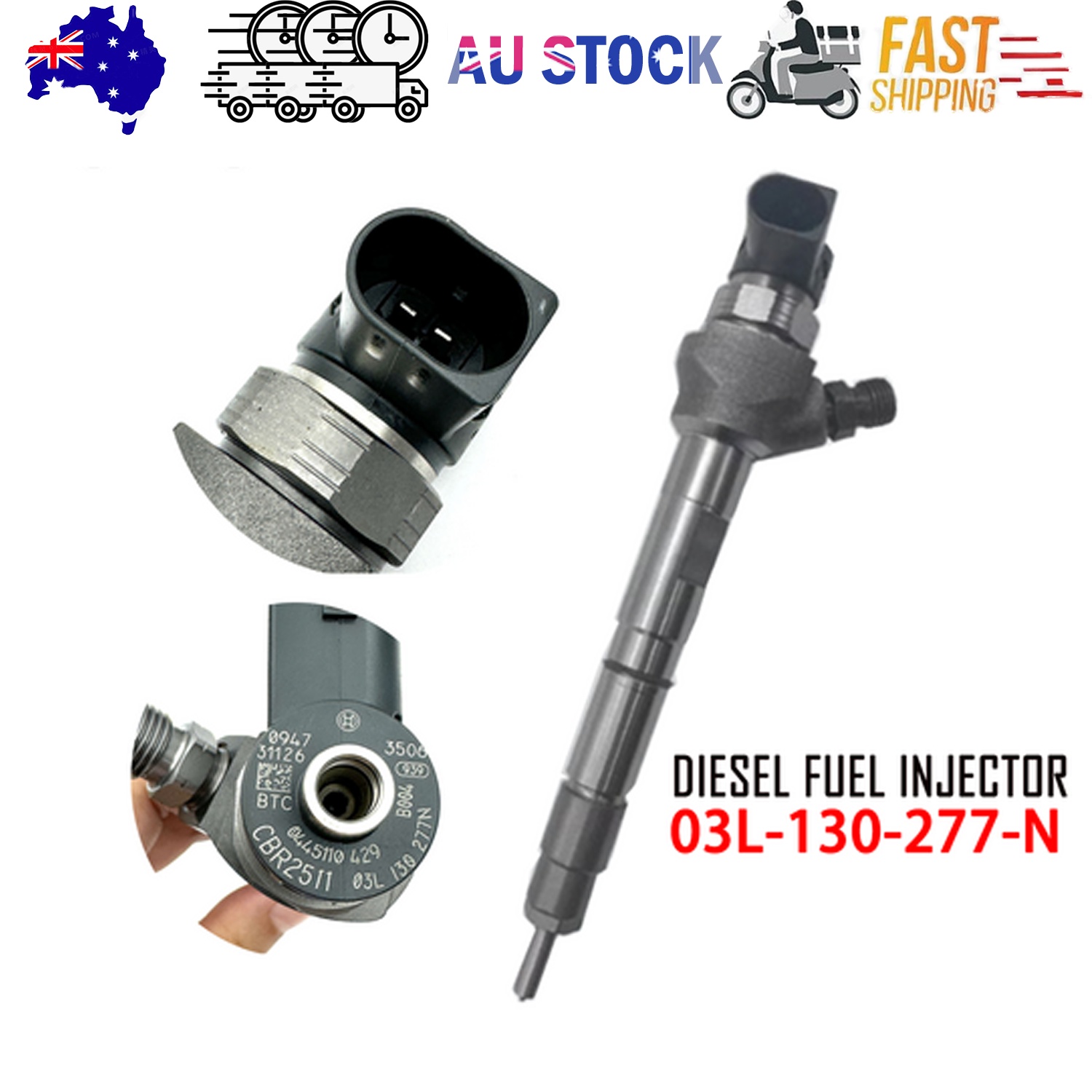 NEW Diesel TN5 Fuel Injector 03L130277R For 2012-2015 2.0L VW Volkswagen Passat