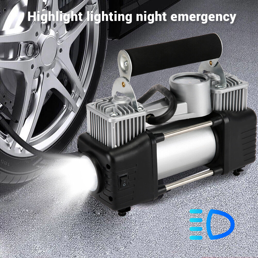 Car Air Compressor 12V 4WD Portable Tyre Inflator Deflator Truck Pump 150PSI