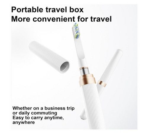 PINK Miroooo Electric Toothbrush with 2 Brush Heads Travel Case,Sonic Toothbrush