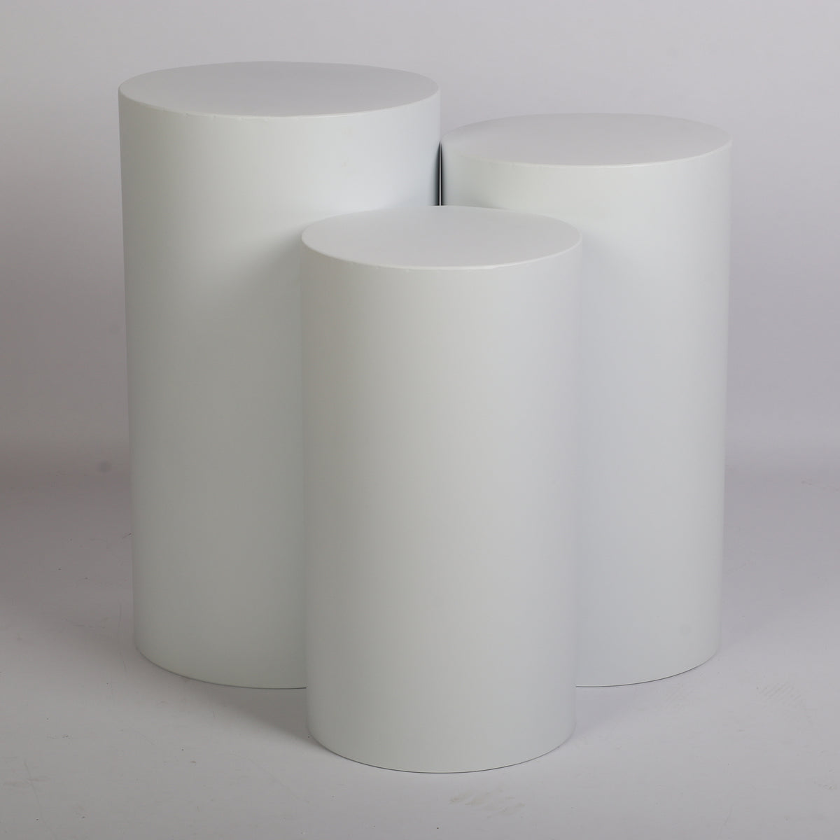 3pcs Metal Round Plinth Cylinder Pedestal Stand Wedding Decoration Cake Flower