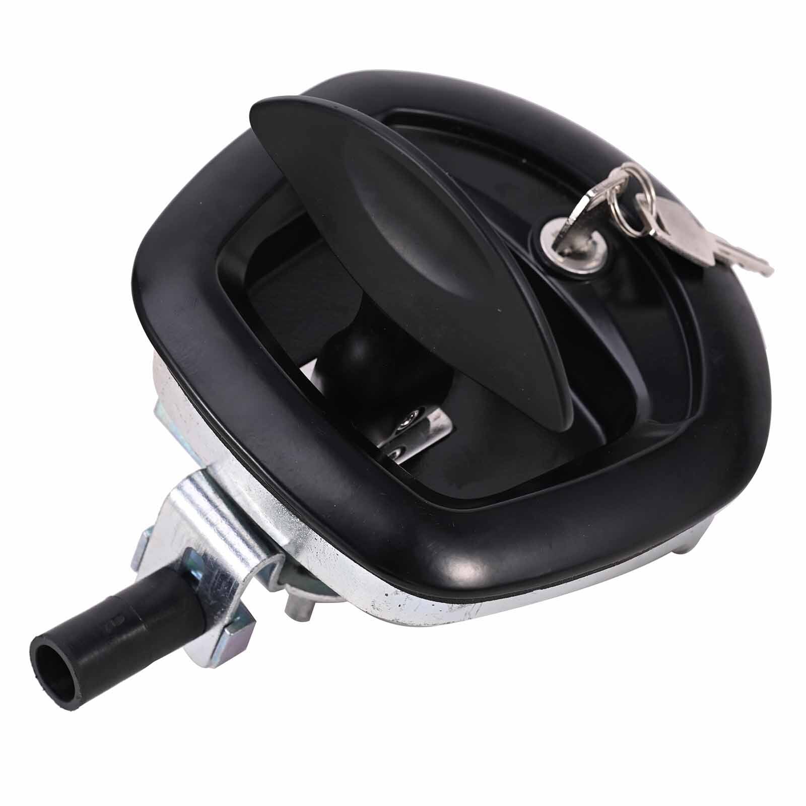 2PCS Black Central Locking T Handle Whale Tail Lock Folding Trailer Ute Canopy