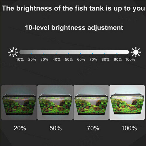 36W aquarium sand washer with plug adapter & 15W 66LED RGBW aluminum shell bracket light 40CM/28-key control